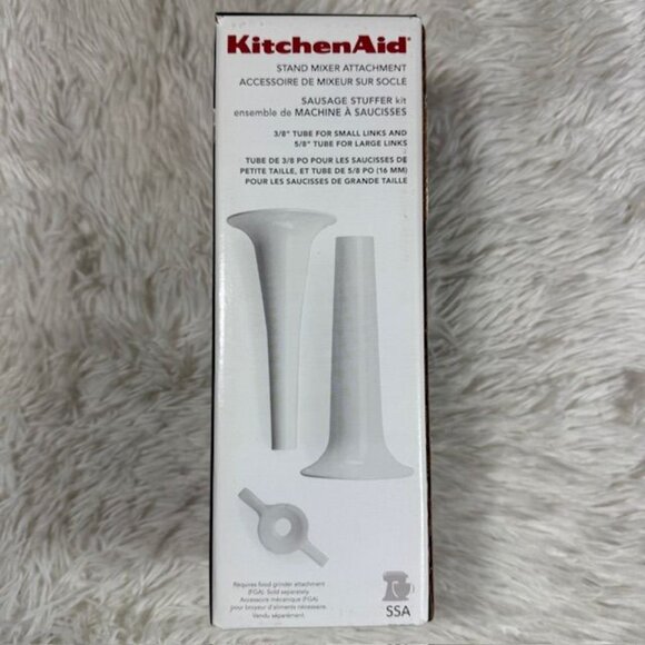 KitchenAid Sausage Stuffer Mixer Attachment + Home Sausage Making Book + Pricker - Picture 2 of 16